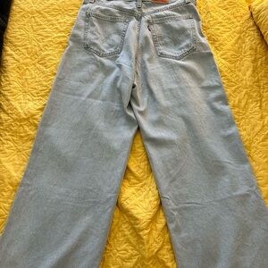 Levi's Light Blue Wide Leg Jeans
